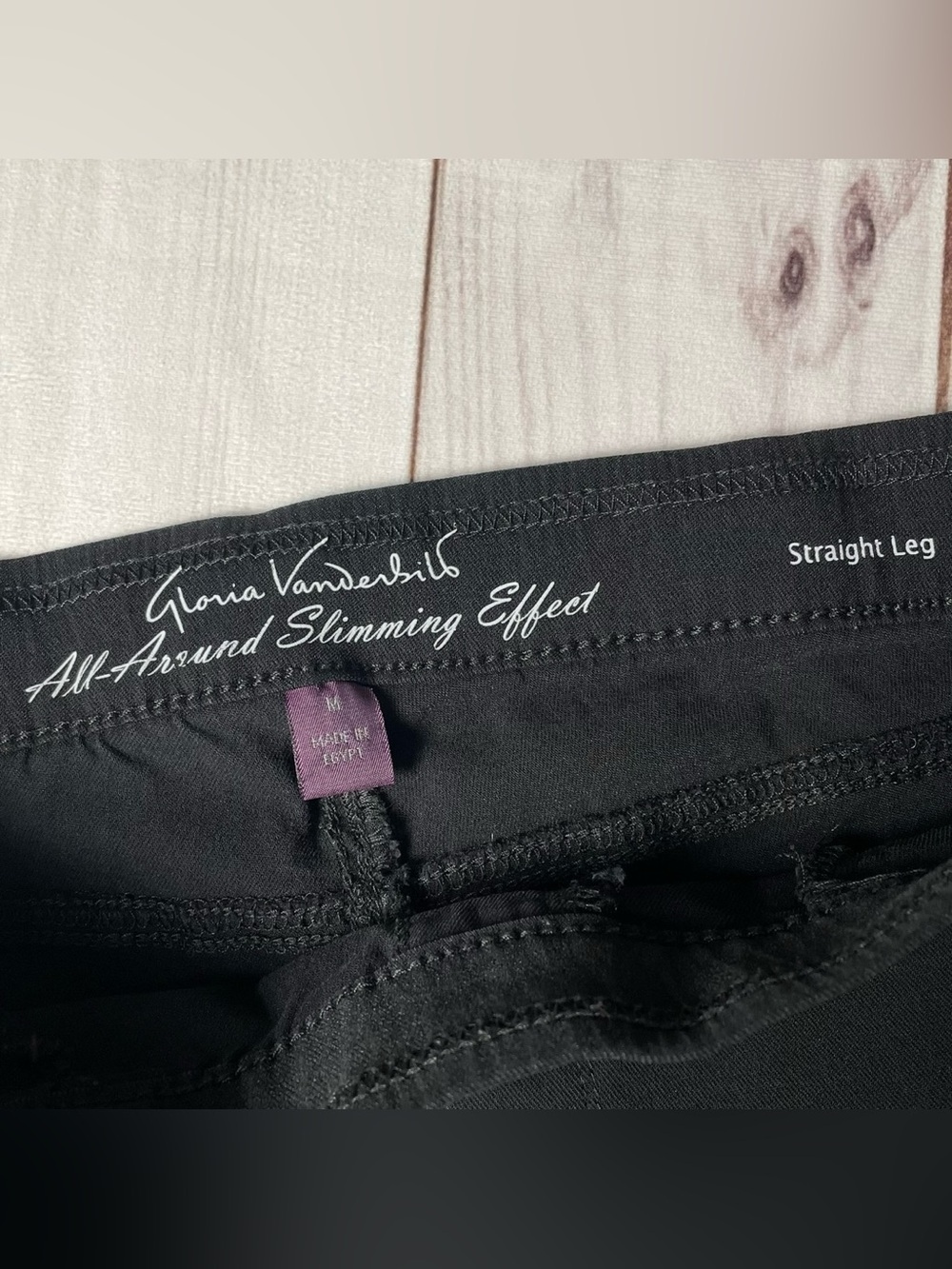Gloria Vanderbilt Pull On All-Around Slimming Effect Straight Jeans Women’s M - Picture 8 of 12